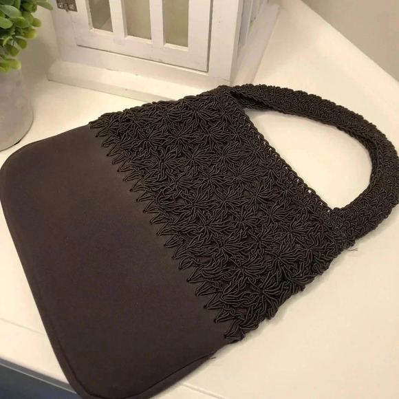 Evan Picone Woven Handbag - Picture 5 of 7